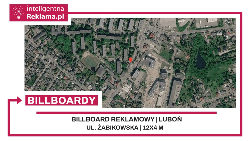 Lokalizacja reklamowa w Luboń przy ul. Żabikowska - powierzchnia 48 m²
