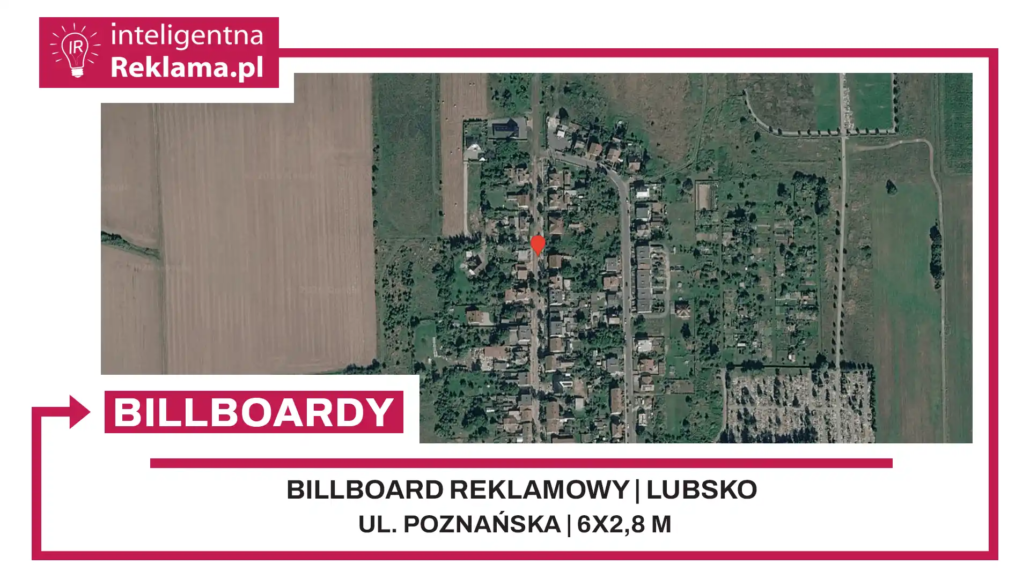 Lokalizacja reklamowa w Lubsko przy ul. Poznańska - powierzchnia 16,8 m²