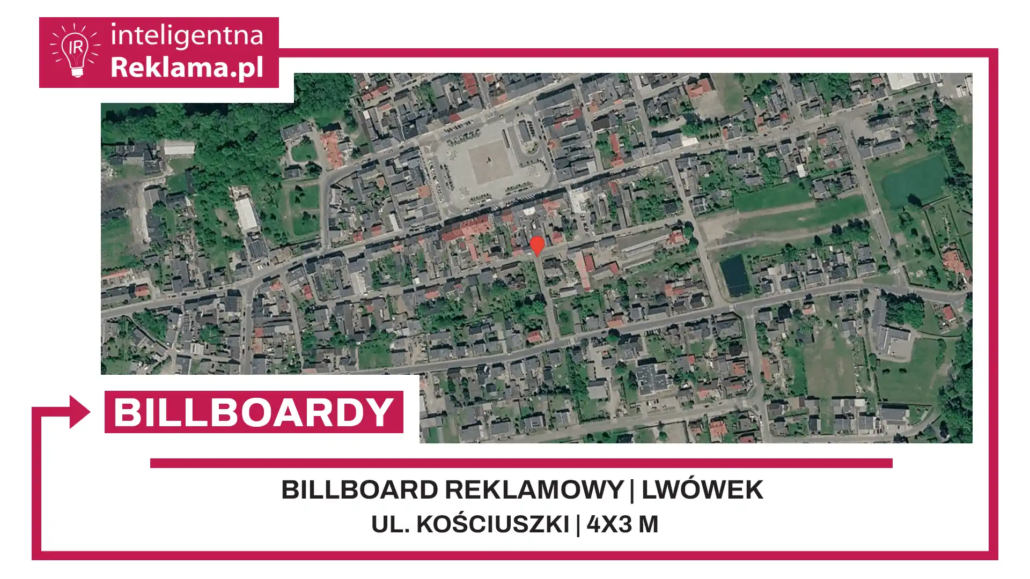 Lokalizacja reklamowa w Lwówek przy ul. Kościuszki - powierzchnia 12 m²
