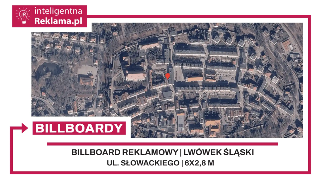 Lokalizacja reklamowa w Lwówek Śląski przy ul. Słowackiego - powierzchnia 16,8 m²