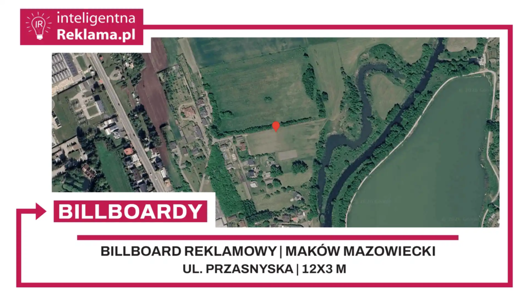 Lokalizacja reklamowa w Maków Mazowiecki przy ul. Przasnyska - powierzchnia 36 m²