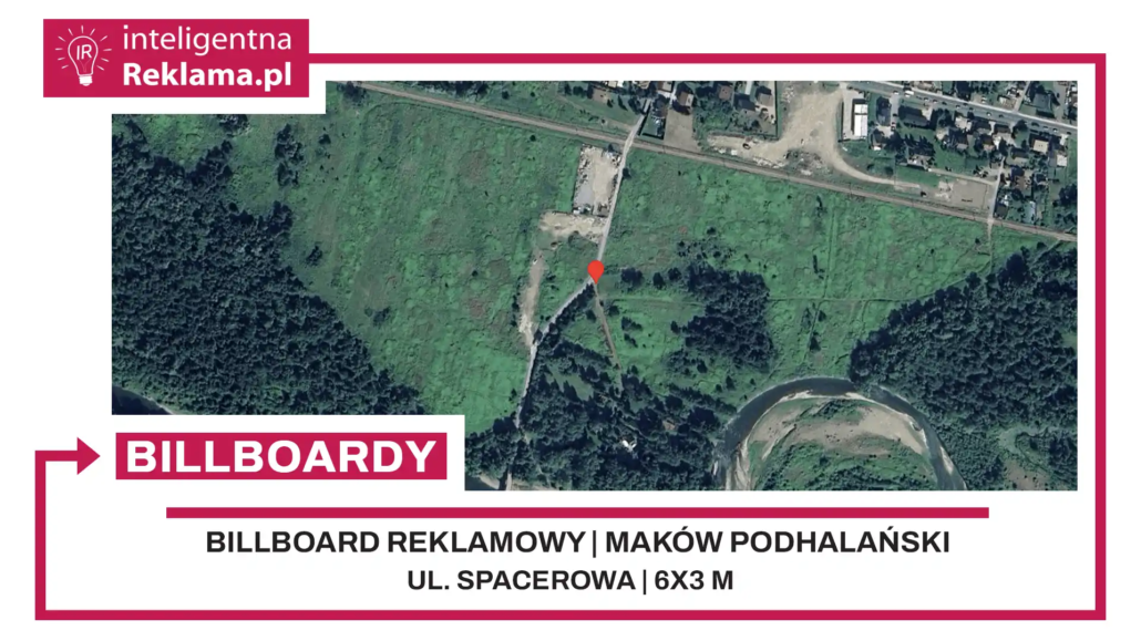 Lokalizacja reklamowa w Maków Podhalański przy ul. Spacerowa - powierzchnia 18 m²