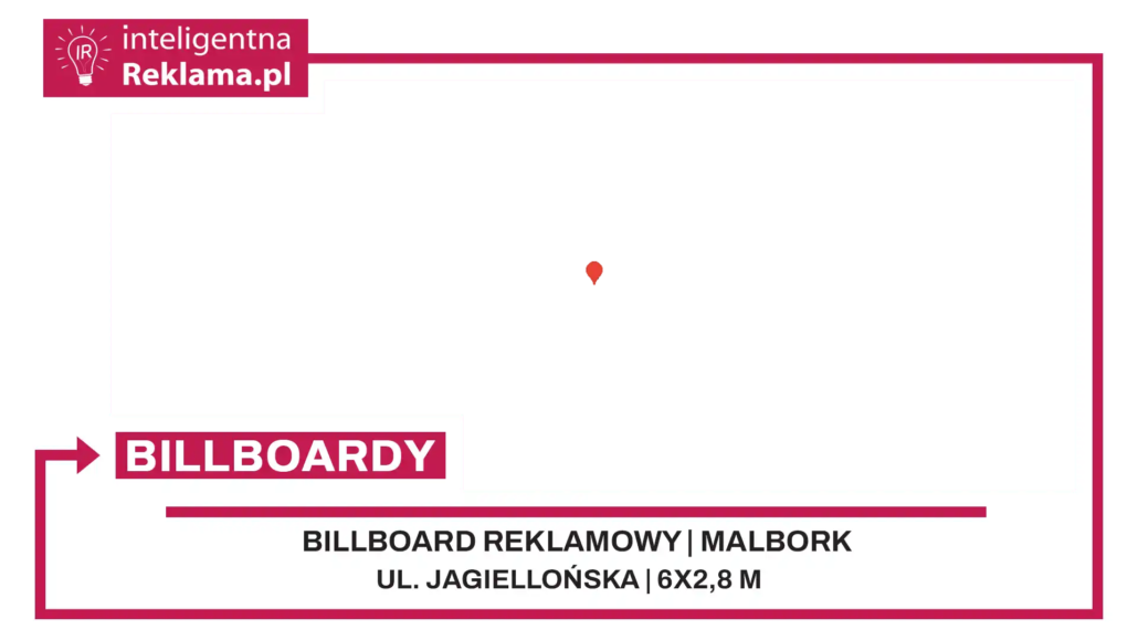 Lokalizacja reklamowa w Malbork przy ul. Jagiellońska - powierzchnia 16,8 m²