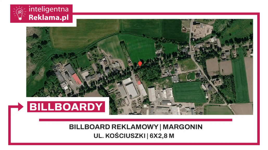 Lokalizacja reklamowa w Margonin przy ul. Kościuszki - powierzchnia 16,8 m²