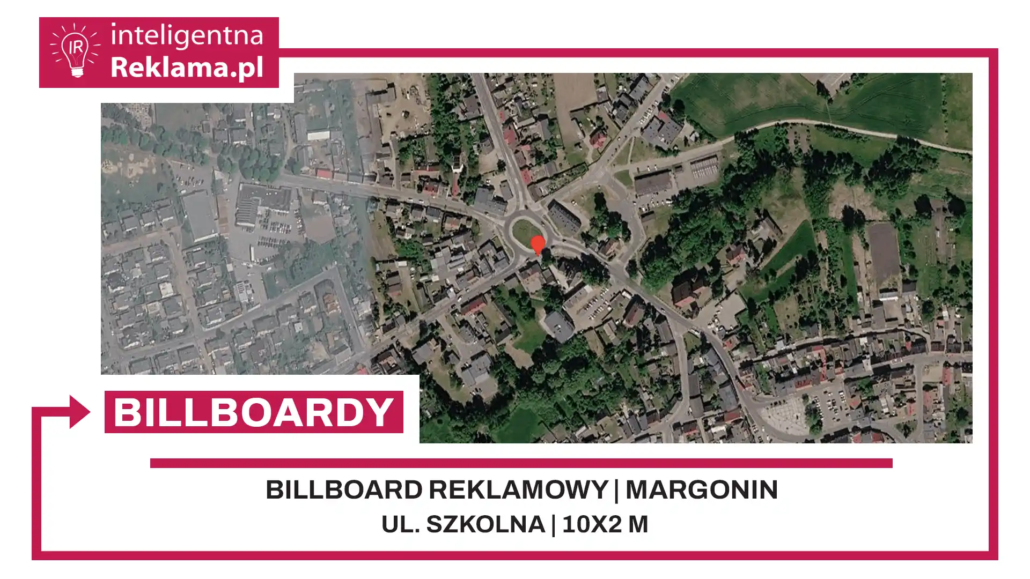 Lokalizacja reklamowa w Margonin przy ul. Szkolna - powierzchnia 20 m²