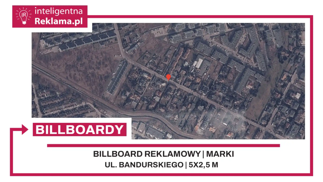 Lokalizacja reklamowa w Marki przy ul. Bandurskiego - powierzchnia 12,5 m²