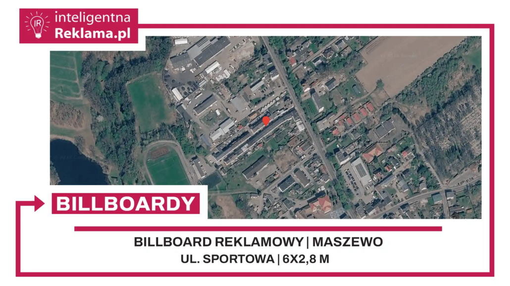 Lokalizacja reklamowa w Maszewo przy ul. Sportowa - powierzchnia 16,8 m²