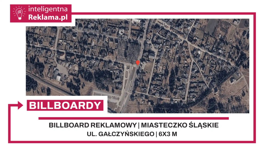 Lokalizacja reklamowa w Miasteczko Śląskie przy ul. Gałczyńskiego - powierzchnia 18 m²