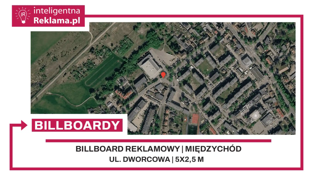 Lokalizacja reklamowa w Międzychód przy ul. Dworcowa - powierzchnia 12,5 m²