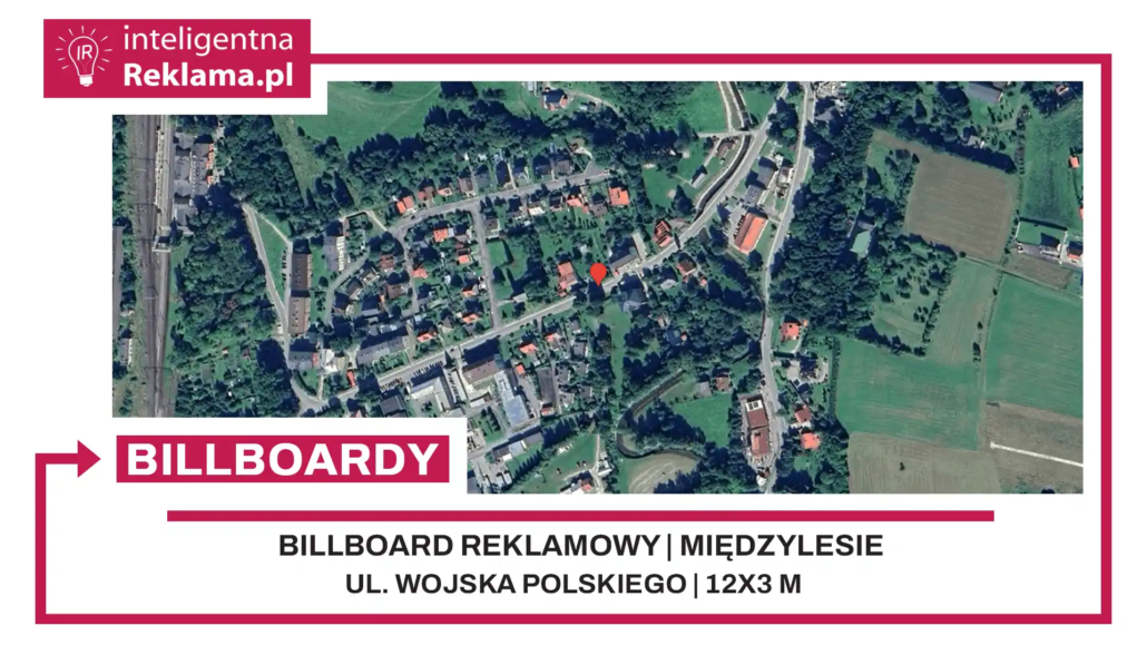 Lokalizacja reklamowa w Międzylesie przy ul. ul. Wojska Polskiego - powierzchnia 36 m²