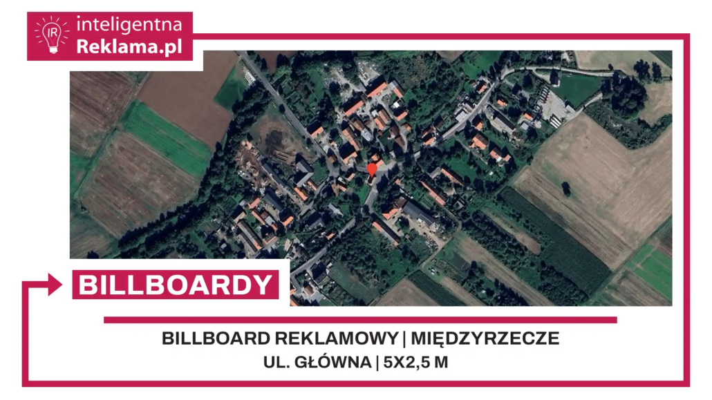 Lokalizacja reklamowa w Międzyrzecze przy ul. ul. Główna - powierzchnia 12,5 m²