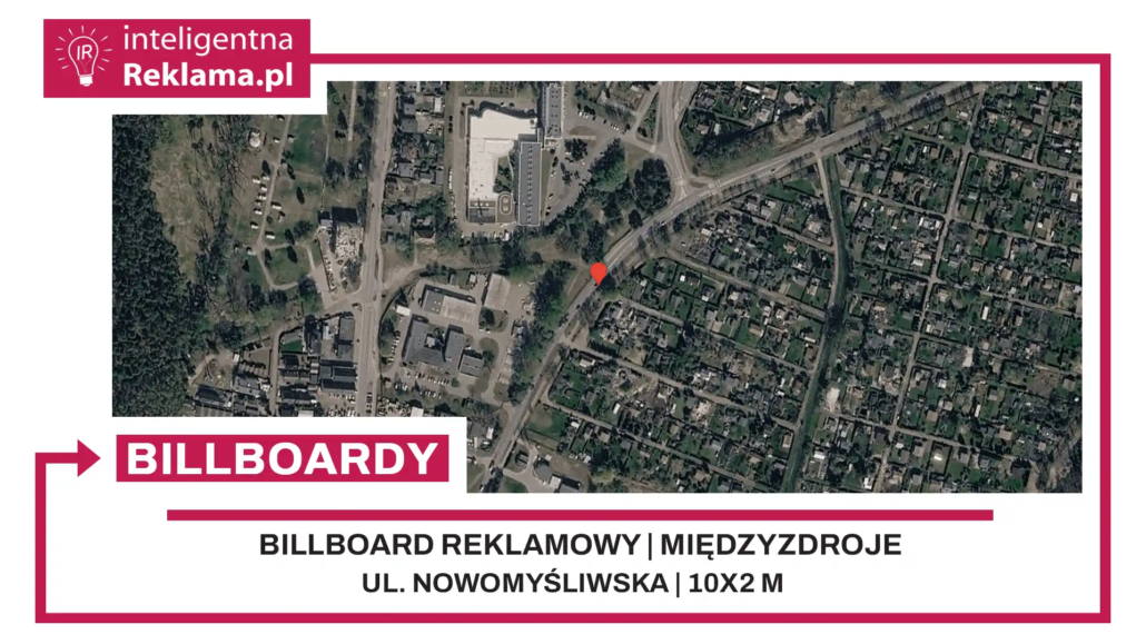 Lokalizacja reklamowa w Międzyzdroje przy ul. Nowomyśliwska - powierzchnia 20 m²