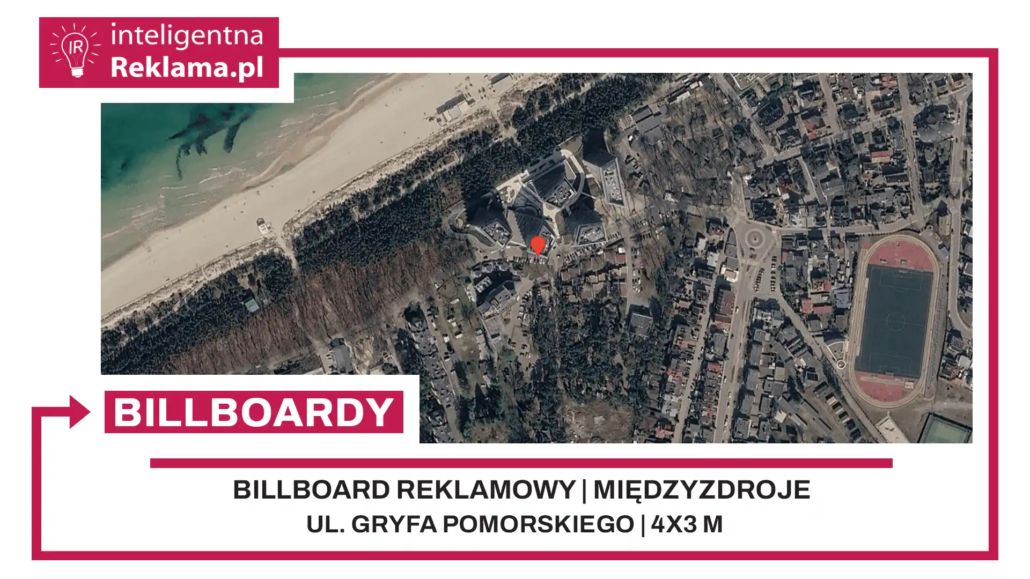 Lokalizacja reklamowa w Międzyzdroje przy ul. ul. Gryfa Pomorskiego - powierzchnia 12 m²