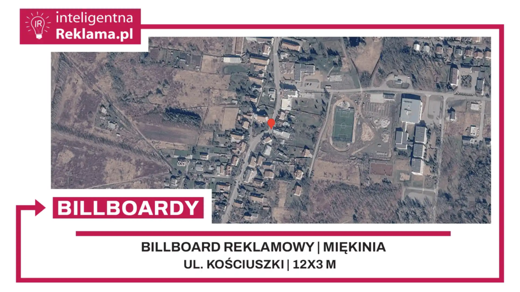 Lokalizacja reklamowa w Miękinia przy ul. ul. Kościuszki - powierzchnia 36 m²
