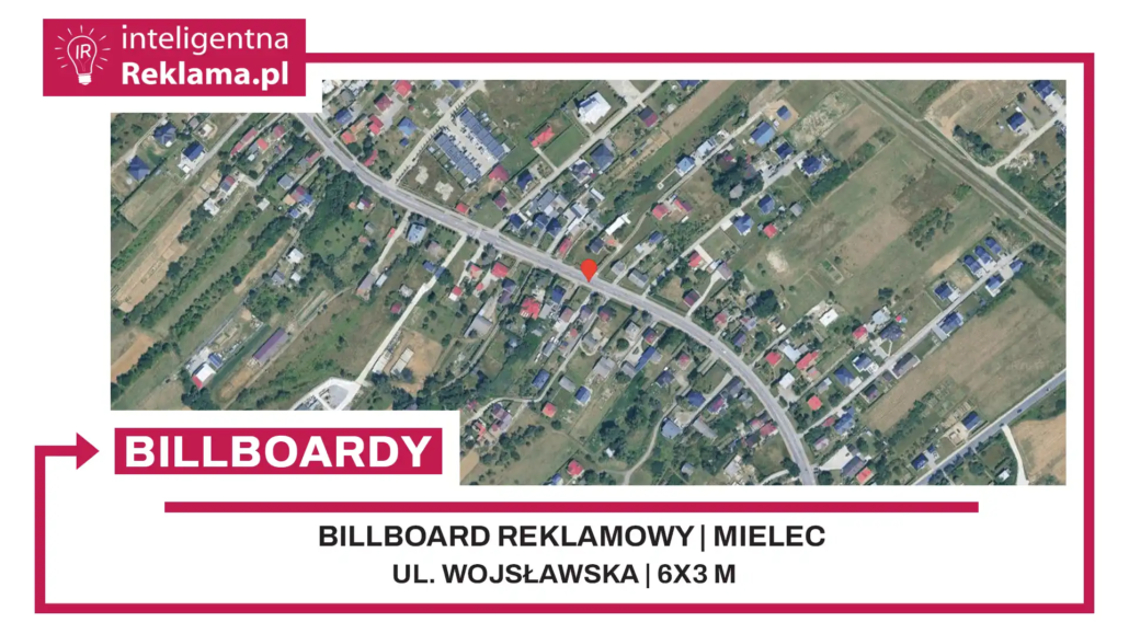 Lokalizacja reklamowa w Mielec przy ul. Wojsławska - powierzchnia 18 m²