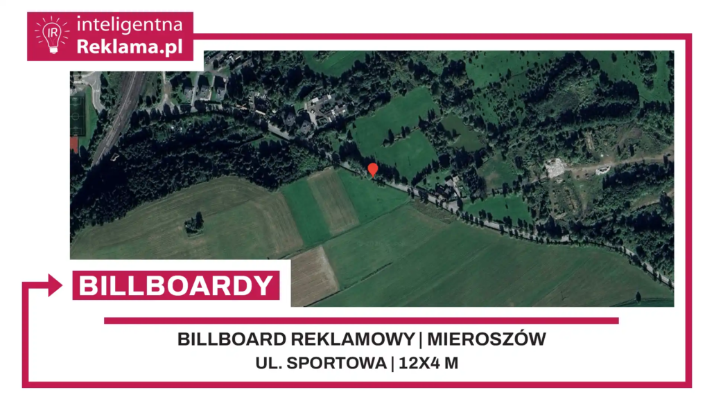 Lokalizacja reklamowa w Mieroszów przy ul. Sportowa - powierzchnia 48 m²