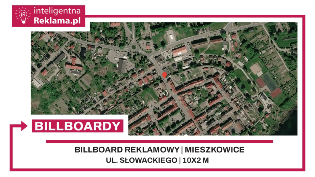 Lokalizacja reklamowa w Mieszkowice przy ul. ul. Słowackiego - powierzchnia 20 m²