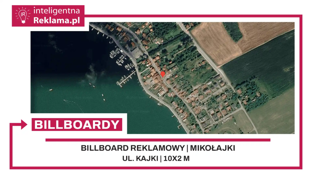 Lokalizacja reklamowa w Mikołajki przy ul. ul. Kajki - powierzchnia 20 m²