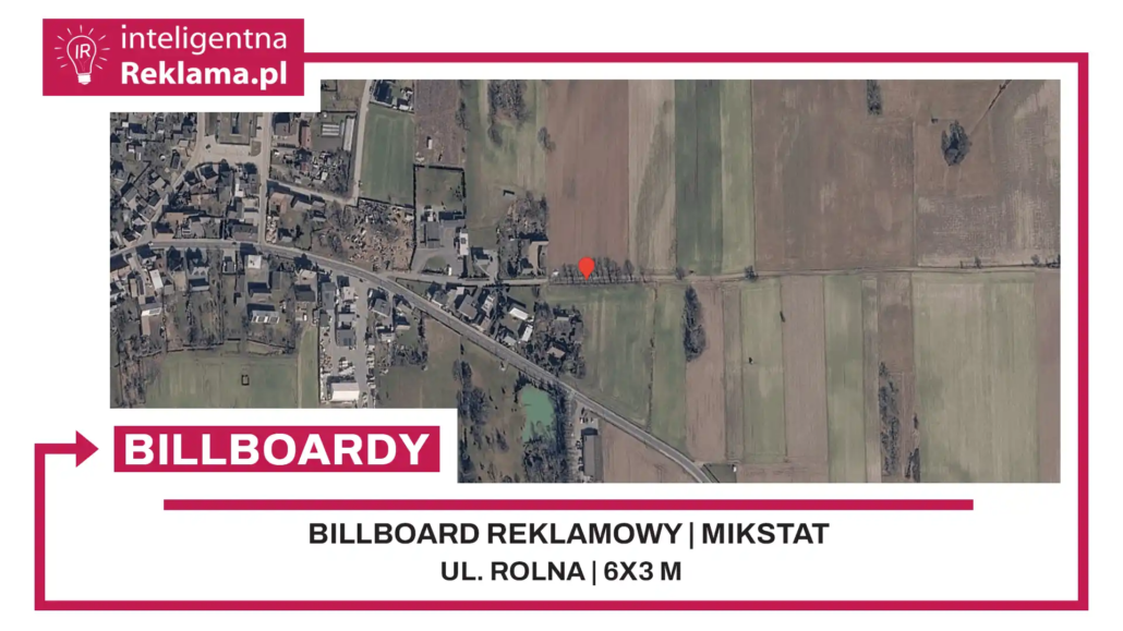 Lokalizacja reklamowa w Mikstat przy ul. Rolna - powierzchnia 18 m²