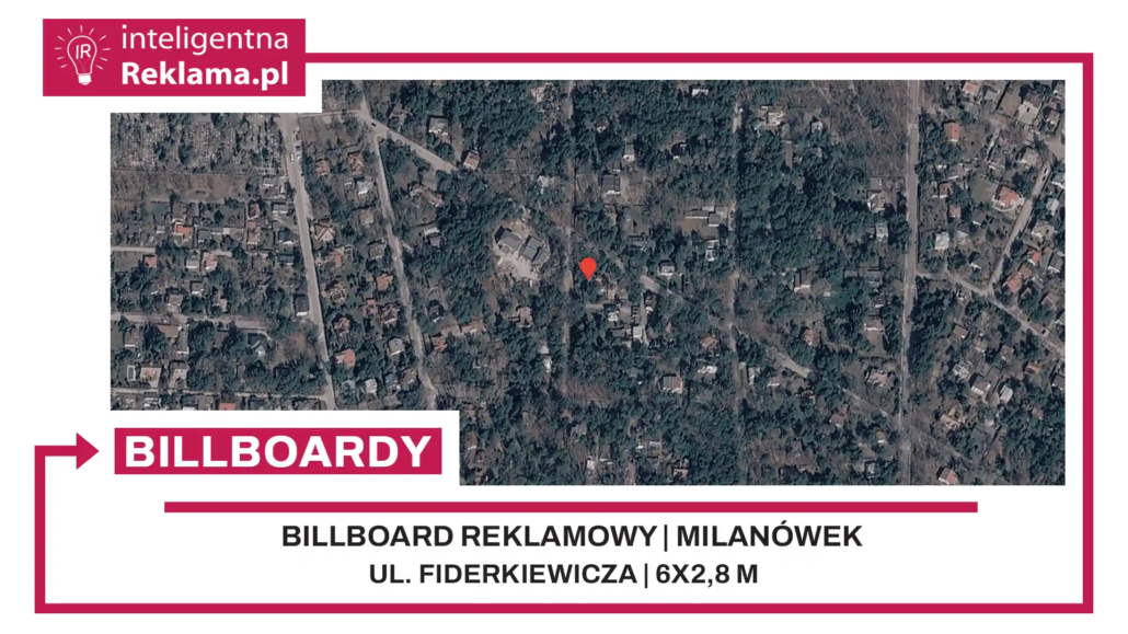 Lokalizacja reklamowa w Milanówek przy ul. Fiderkiewicza - powierzchnia 16,8 m²