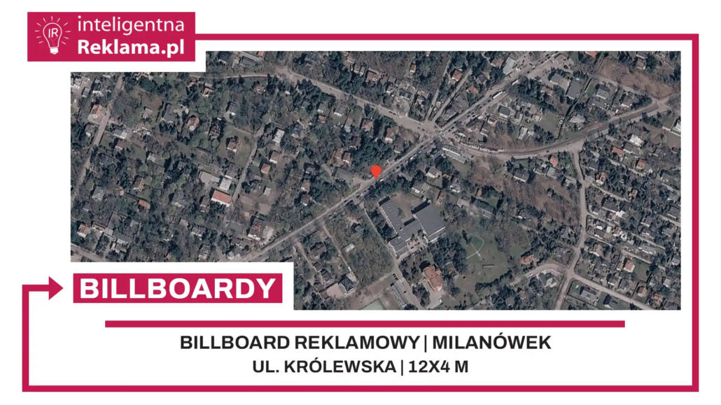 Lokalizacja reklamowa w Milanówek przy ul. Królewska - powierzchnia 48 m²