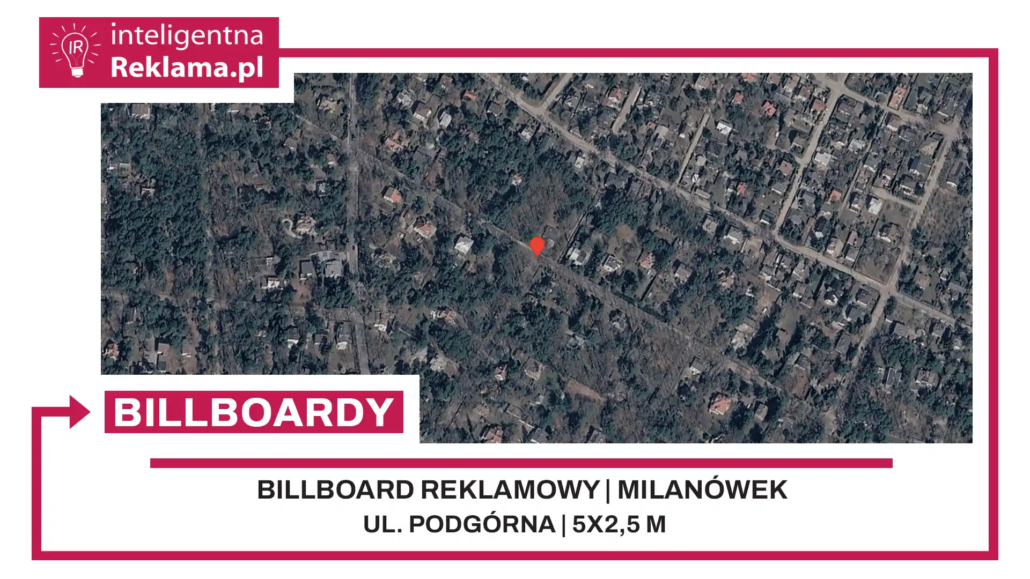 Lokalizacja reklamowa w Milanówek przy ul. Podgórna - powierzchnia 12,5 m²