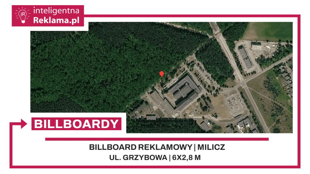 Lokalizacja reklamowa w Milicz przy ul. Grzybowa - powierzchnia 16,8 m²