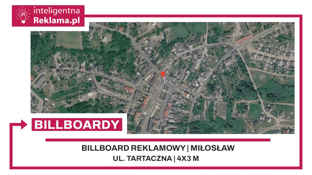 Lokalizacja reklamowa w Miłosław przy ul. Tartaczna - powierzchnia 12 m²