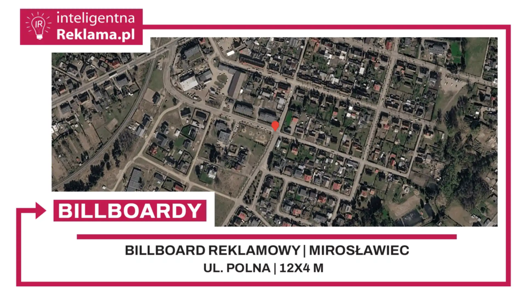 Lokalizacja reklamowa w Mirosławiec przy ul. Polna - powierzchnia 48 m²