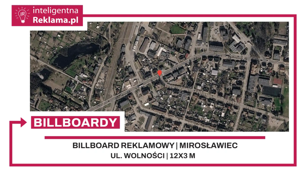 Lokalizacja reklamowa w Mirosławiec przy ul. ul. Wolności - powierzchnia 36 m²