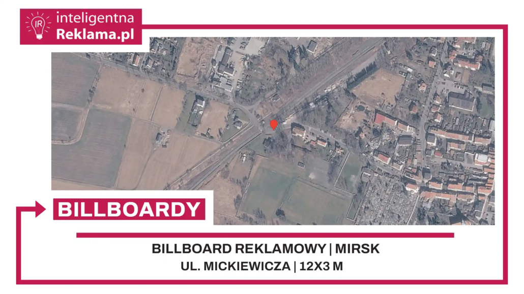 Lokalizacja reklamowa w Mirsk przy ul. Mickiewicza - powierzchnia 36 m²