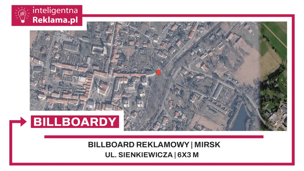 Lokalizacja reklamowa w Mirsk przy ul. Sienkiewicza - powierzchnia 18 m²