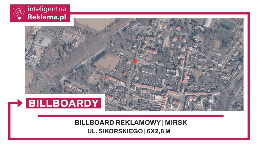 Lokalizacja reklamowa w Mirsk przy ul. ul. Sikorskiego - powierzchnia 16,8 m²