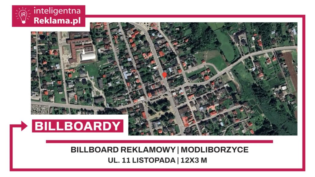 Lokalizacja reklamowa w Modliborzyce przy ul. 11 listopada - powierzchnia 36 m²