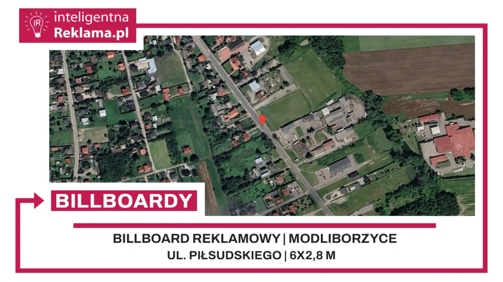 Lokalizacja reklamowa w Modliborzyce przy ul. ul. Piłsudskiego - powierzchnia 16,8 m²