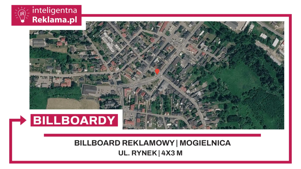 Lokalizacja reklamowa w Mogielnica przy ul. ul. Rynek - powierzchnia 12 m²
