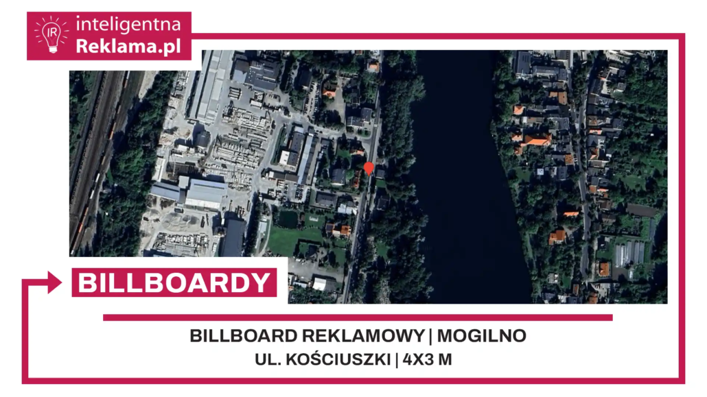 Lokalizacja reklamowa w Mogilno przy ul. Kościuszki - powierzchnia 12 m²
