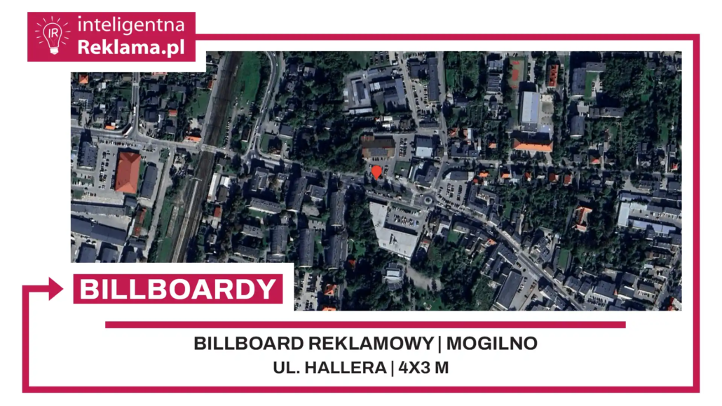 Lokalizacja reklamowa w Mogilno przy ul. ul. Hallera - powierzchnia 12 m²
