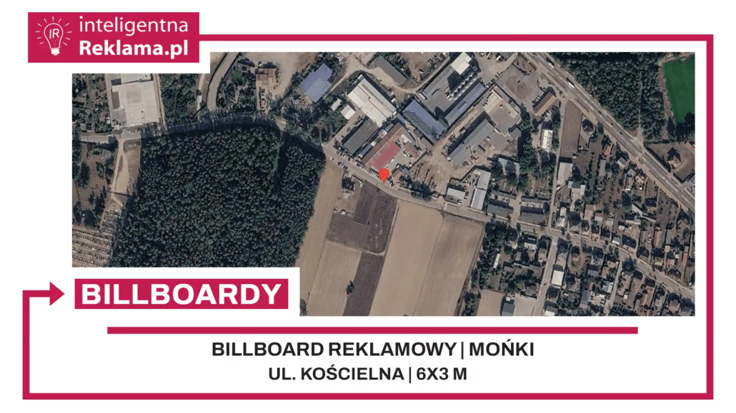 Lokalizacja reklamowa w Mońki przy ul. Kościelna - powierzchnia 18 m²