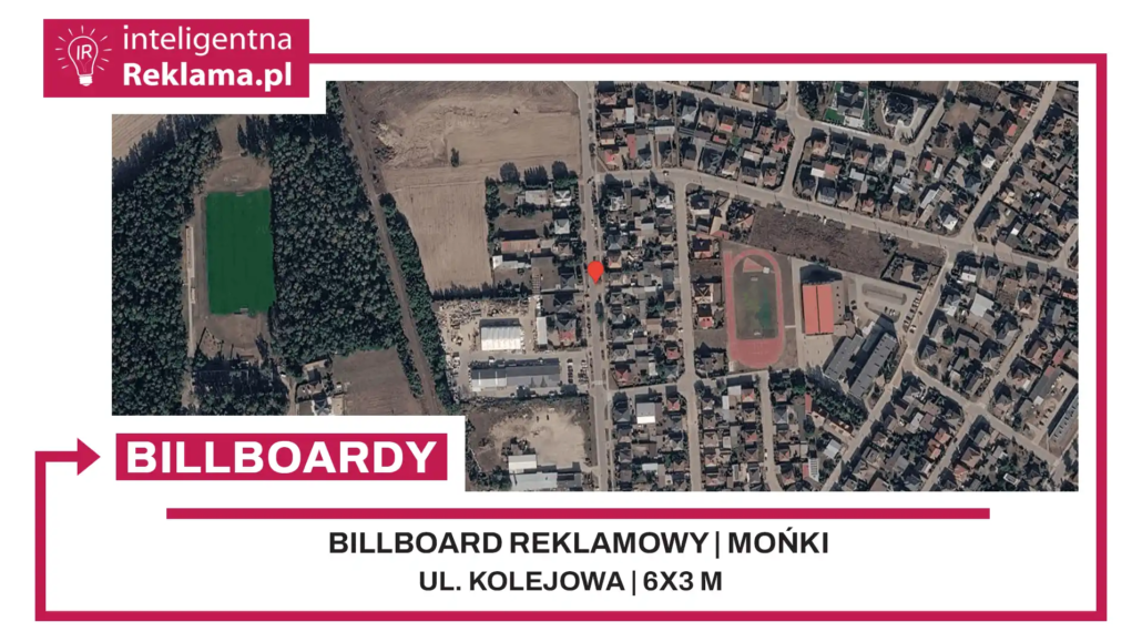 Lokalizacja reklamowa w Mońki przy ul. ul. Kolejowa - powierzchnia 18 m²