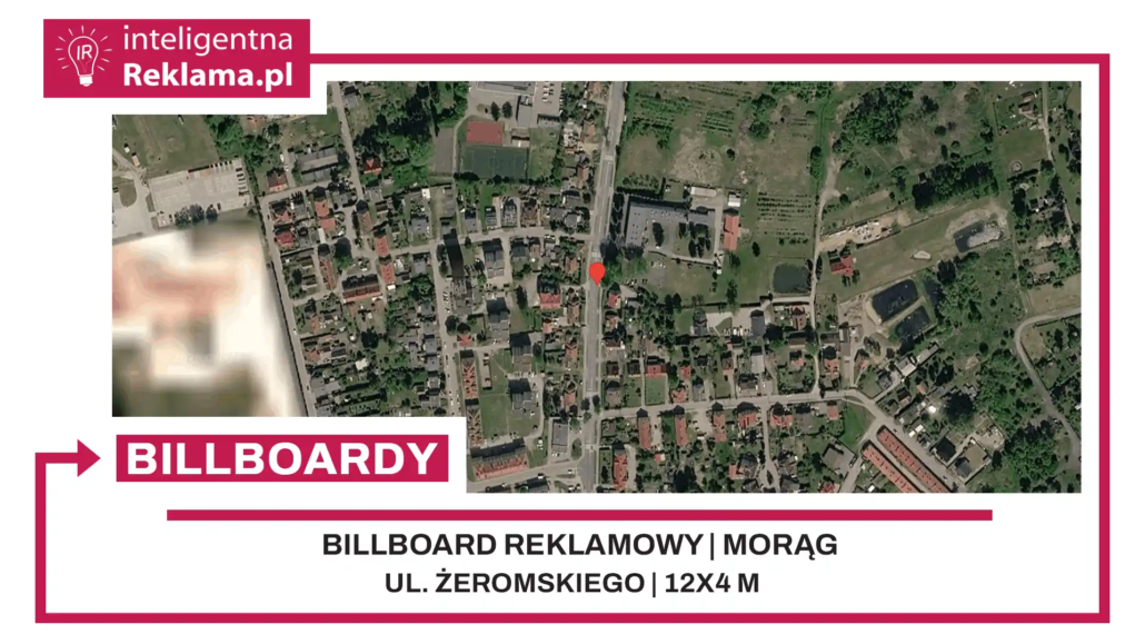 Lokalizacja reklamowa w Morąg przy ul. Żeromskiego - powierzchnia 48 m²