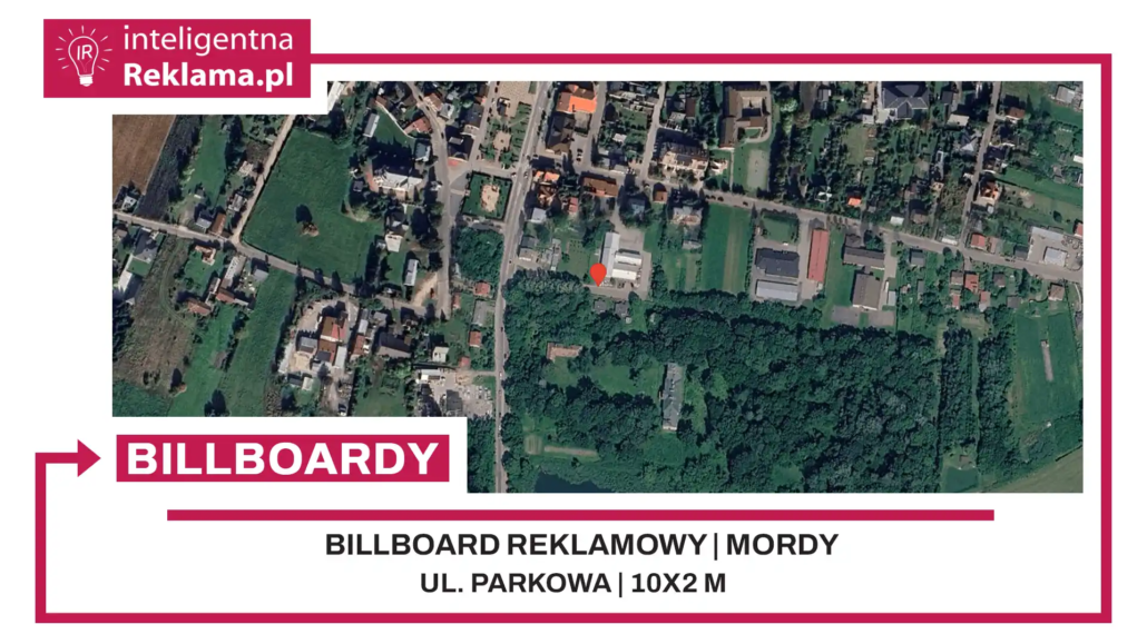 Lokalizacja reklamowa w Mordy przy ul. Parkowa - powierzchnia 20 m²