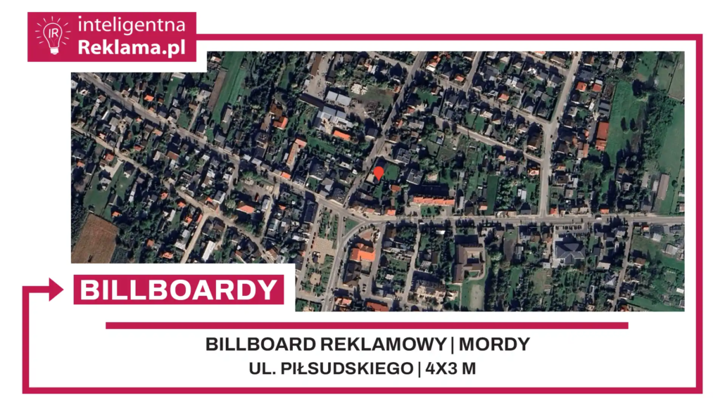 Lokalizacja reklamowa w Mordy przy ul. Piłsudskiego - powierzchnia 12 m²