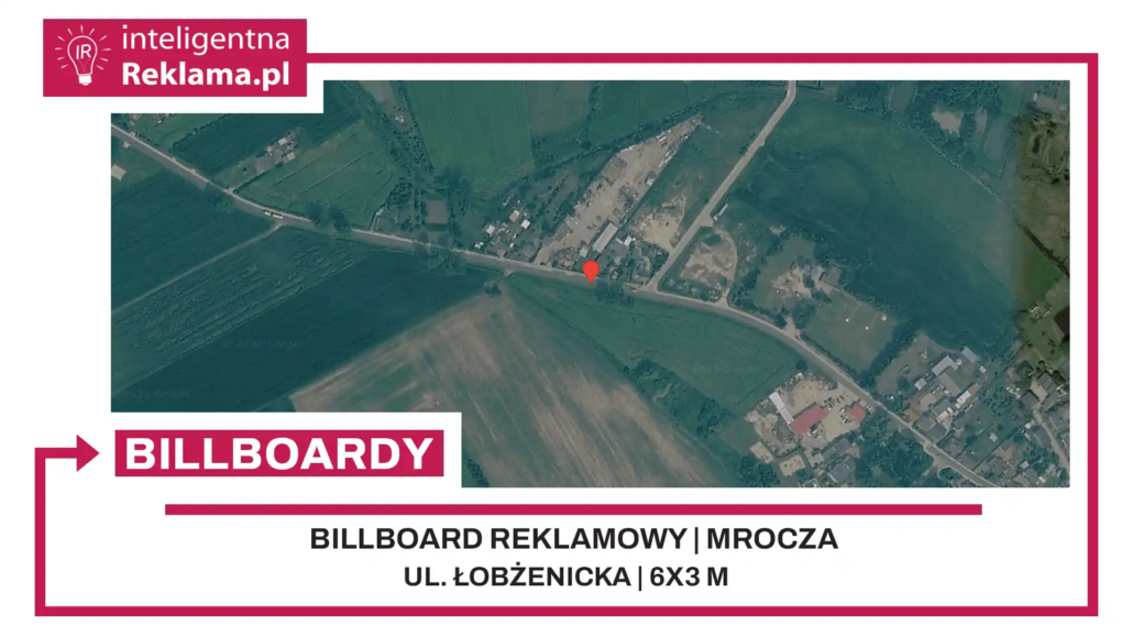 Lokalizacja reklamowa w Mrocza przy ul. Łobżenicka - powierzchnia 18 m²