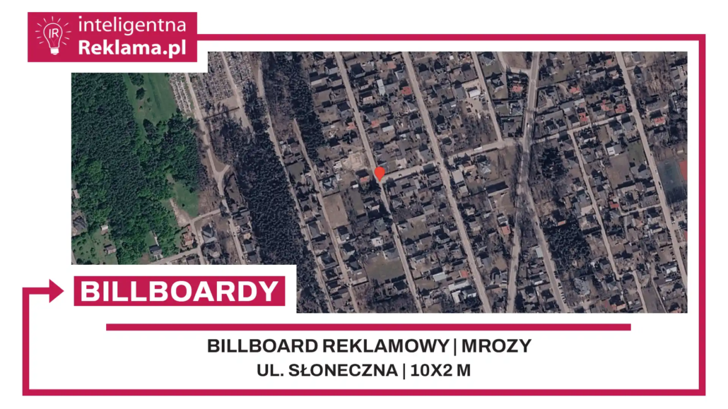 Lokalizacja reklamowa w Mrozy przy ul. Słoneczna - powierzchnia 20 m²
