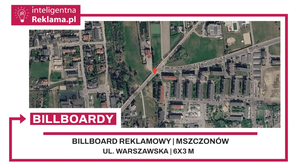 Lokalizacja reklamowa w Mszczonów przy ul. ul. Warszawska - powierzchnia 18 m²