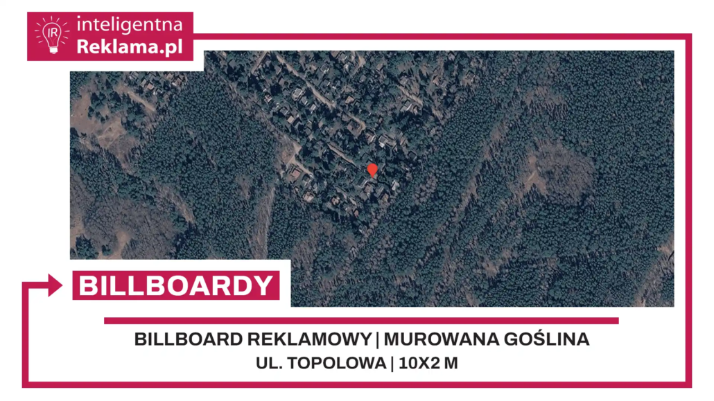 Lokalizacja reklamowa w Murowana Goślina przy ul. Topolowa - powierzchnia 20 m²