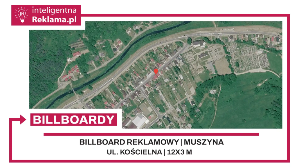 Lokalizacja reklamowa w Muszyna przy ul. ul. Kościelna - powierzchnia 36 m²