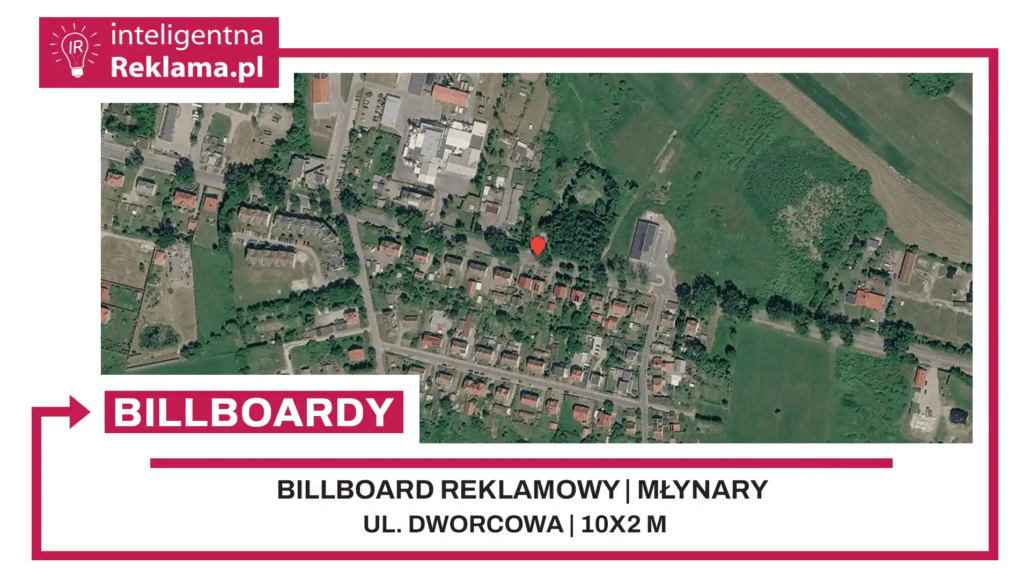 Lokalizacja reklamowa w Młynary przy ul. Dworcowa - powierzchnia 20 m²