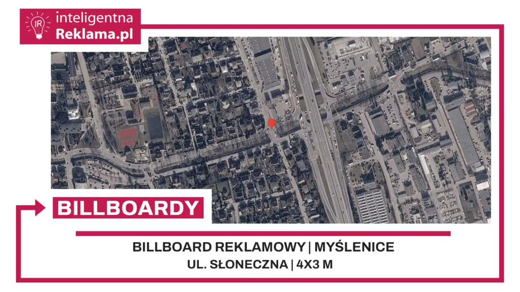 Lokalizacja reklamowa w Myślenice przy ul. Słoneczna - powierzchnia 12 m²